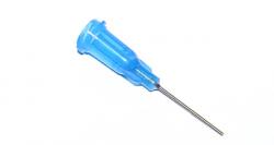 Przyklejone igły dozujące z kaniulą ze stali nierdzewnej 25,4 mm niebieskie 22G 1szt