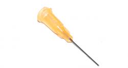 Przyklejone igły dozujące z kaniulą ze stali nierdzewnej 25,4 mm pomarańczowe 23G 1szt