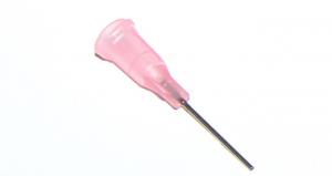 Przyklejone igły dozujące z kaniulą ze stali nierdzewnej 25,4 mm różowe 20G 1szt