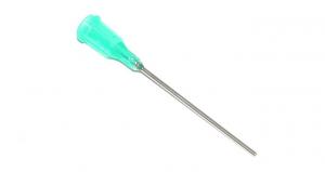 Przyklejone igły dozujące z kaniulą ze stali nierdzewnej 38,1mm zielone 18G 1szt