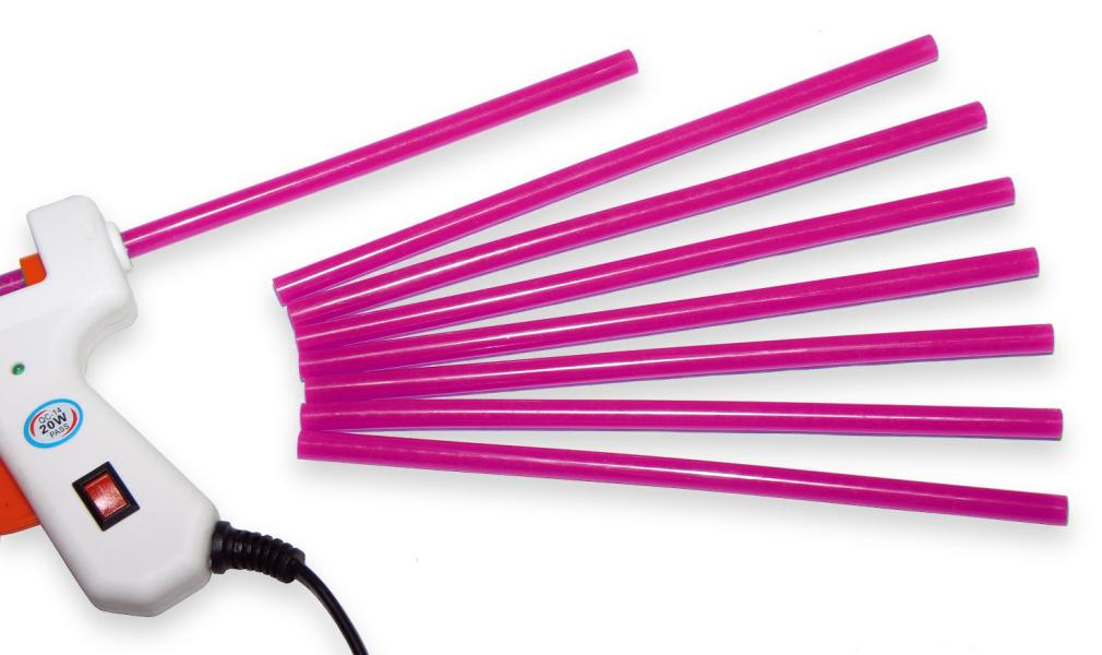 Sztyft do pistoletu do klejenia na gorąco różowy średnica 7,5 mm 1 szt