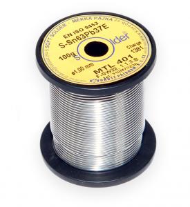 Lut ołowiowy S-Sn63Pb37E średnica 1 mm