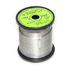 Bezołowiowy lut rurkowy S-Sn99Cu1 o średnicy 1,5 mm