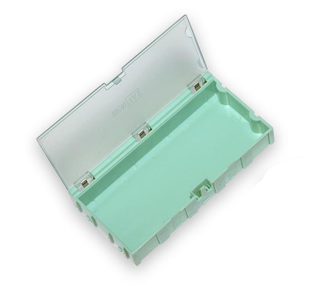 Miniaturowe plastikowe szuflady na części SMD B4 - zielone