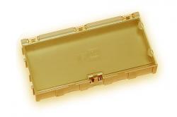 Miniaturowe plastikowe szuflady na części SMD B4 - żółte