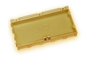 Miniaturowe plastikowe szuflady na części SMD B4 - żółte