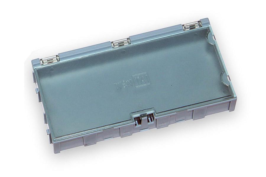 Miniaturowe plastikowe szuflady na części SMD B4 - niebieskie