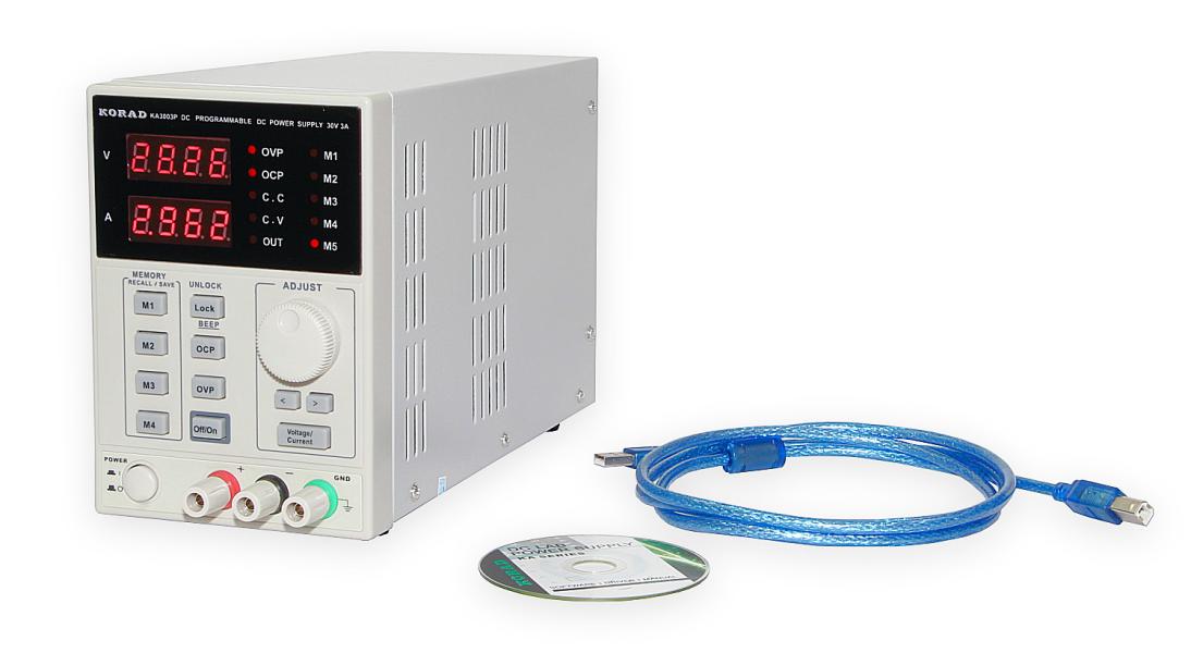 Zasilacz laboratoryjny Korad KA3003P z możliwością podłączenia do komputera PC