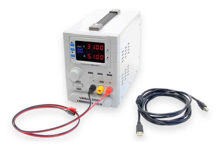 Zasilacz laboratoryjny Yihua 305DB z możliwością podłączenia do komputera PC