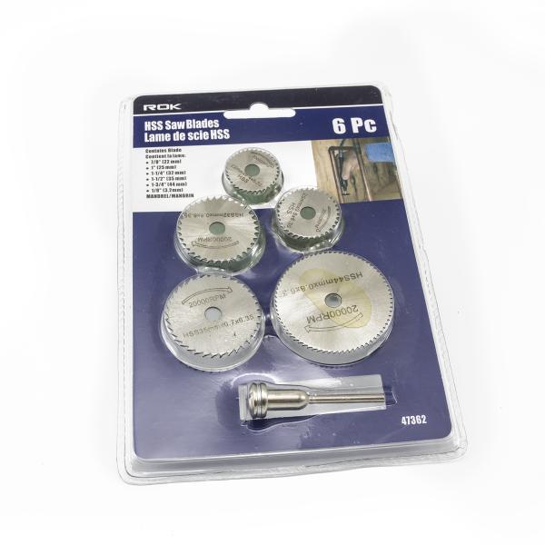 Zestaw 5 brzeszczotów HSS z jednym chwytem