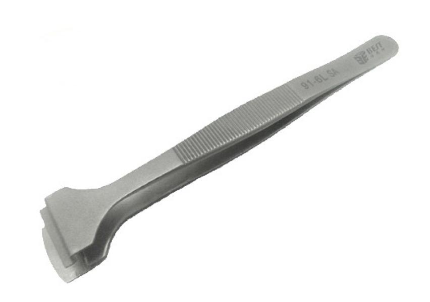 Pęseta ze stali nierdzewnej do talerzy i plastrów BEST BST-91-6L