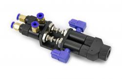 Dwuskładnikowy pneumatycznie sterowany iglicowy zawór mieszający 065AB