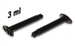 Wkład dozujący 3 ml, czarny, nieprzezroczysty