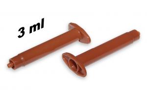 Wkład do systemów dozujących 3 ml, brązowy, nieprzezroczysty