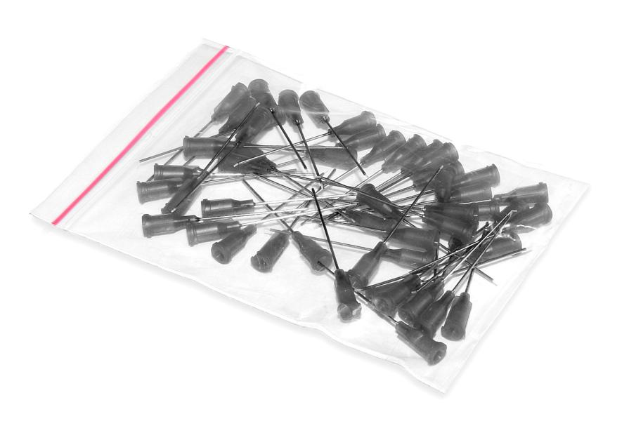 Igły dozujące ze stali nierdzewnej z włożoną rurką teflonową 38,1 mm 21G 50 sztuk