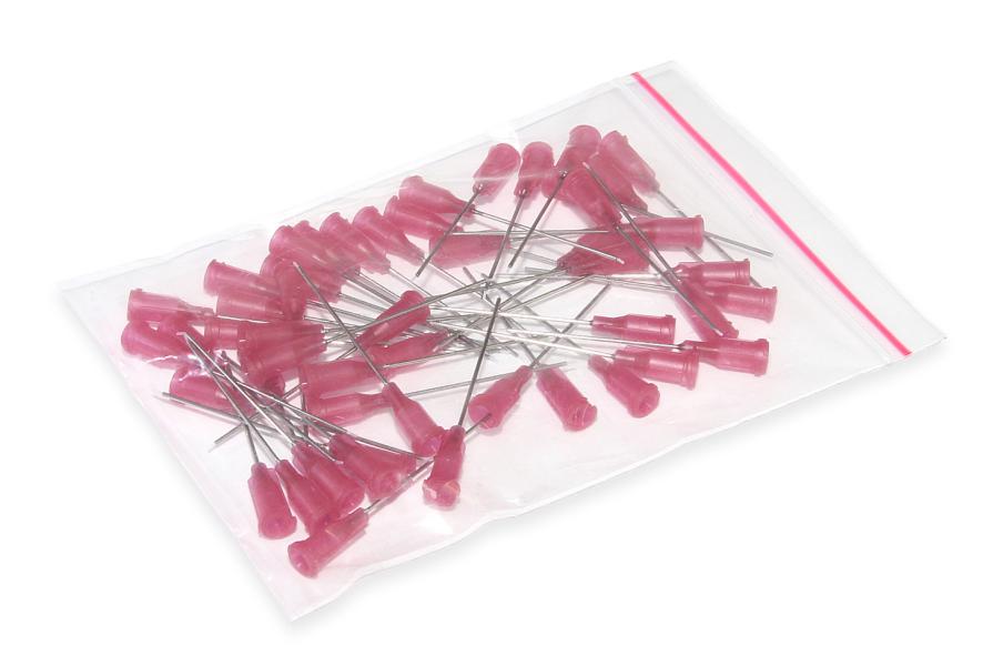 Igły dozujące ze stali nierdzewnej z włożoną rurką teflonową 38,1mm 25G 50szt