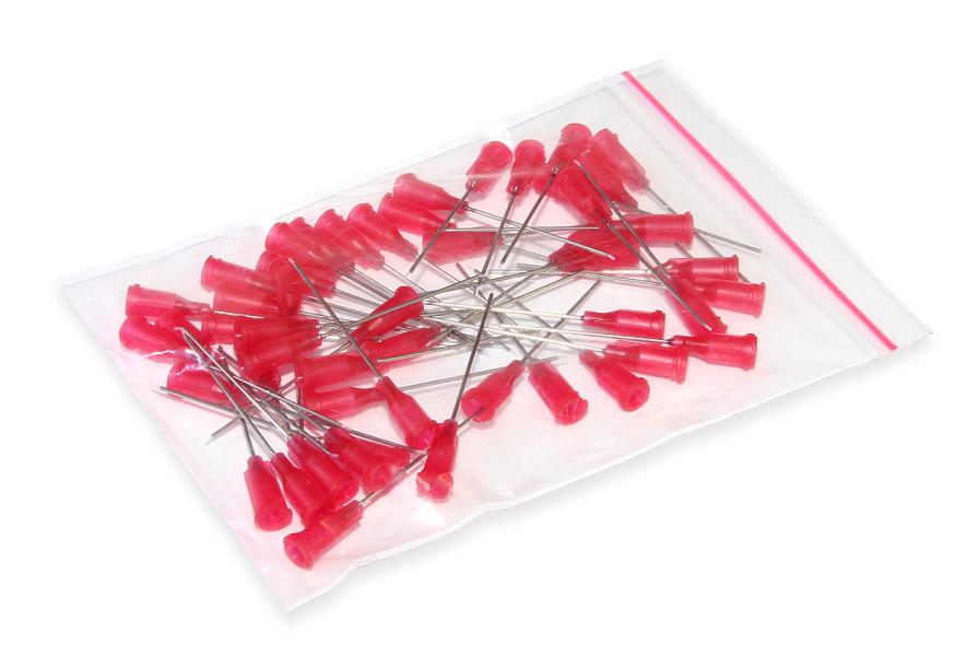 Igły dozujące ze stali nierdzewnej z włożoną rurką teflonową 38,1 mm 27G 50 sztuk