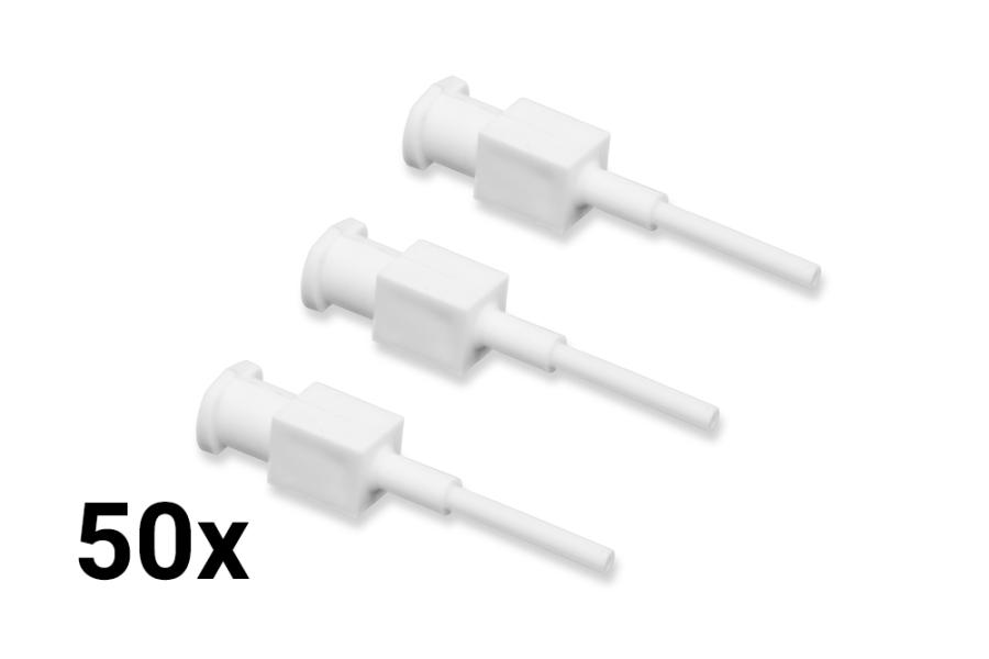 Igły dozujące z elastyczną kaniulą polipropylenową białe 13G 12,7mm 50szt