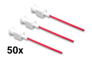 Igły dozujące z elastyczną kaniulą polipropylenową czerwone 16G 38,1mm 50szt