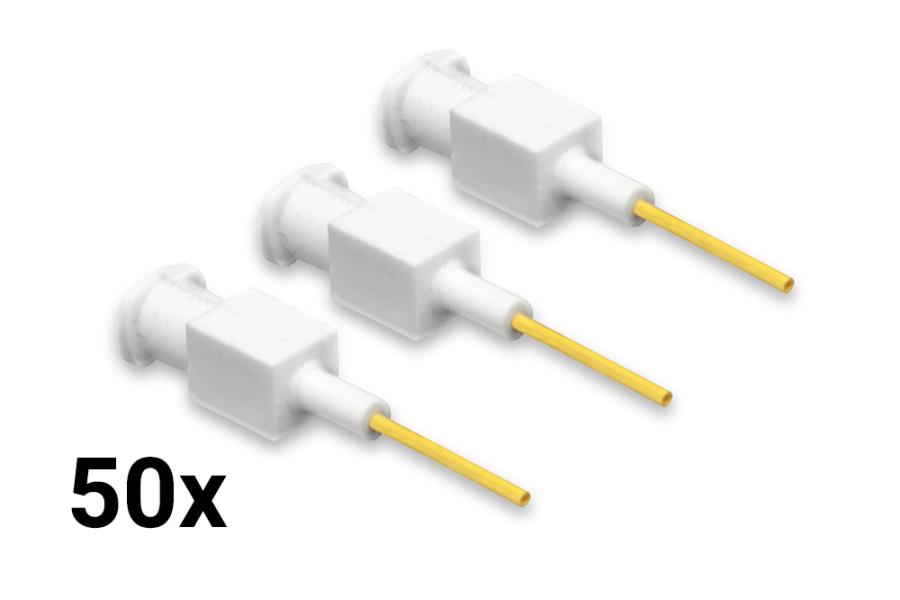 Igły dozujące z elastyczną kaniulą polipropylenową żółte 18G 12,7mm 50szt