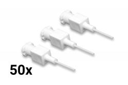 Igły dozujące z elastyczną kaniulą polipropylenową białe 19G 12,7mm 50szt