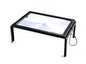 Duża lupa fresnela bez użycia rąk z podświetleniem LED