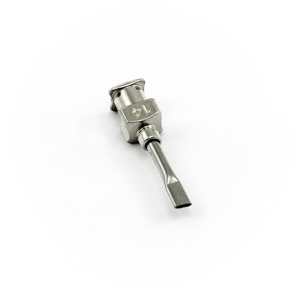 Płaska igła dozująca ze stali nierdzewnej 14G 0,5"