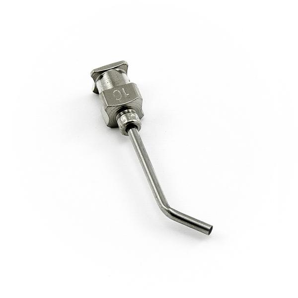 Igła dozująca ze stali nierdzewnej zakrzywiona pod kątem 45° 16G 1"