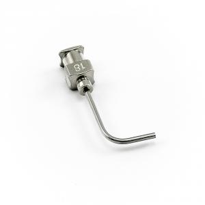 Igła dozująca ze stali nierdzewnej 90° prostokątna 18G 1"