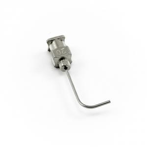 Igła dozująca ze stali nierdzewnej 90° prostokątna 20G 1"