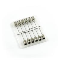 Prostokątne igły dozujące 90° ze stali nierdzewnej 21G 1\" zestaw 12 szt