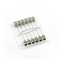 Prostokątne igły dozujące 90° ze stali nierdzewnej 24G 1\" zestaw 12 szt