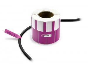 Etykiety do oznaczania i opisywania przewodów i kabli 500 szt. fioletowe