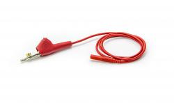 Zacisk stopniowy do pomiarów i zasilania czerwony 100 cm