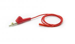 Zacisk stopniowy do pomiarów i zasilania czerwony 100 cm