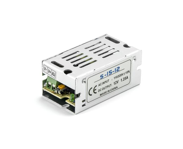 Zasilacz modułowy S-15-12 12V 1.25A 15W