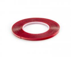 Wzmocniona dwustronna taśma samoprzylepna przezroczysta, grubość 1 mm, szerokość 5 mm, długość 10 m