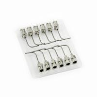 Prostokątne igły dozujące 90° ze stali nierdzewnej 19G 1\" zestaw 12 szt