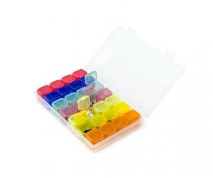 Pudełka na komponenty SMD i śruby, 28 komór