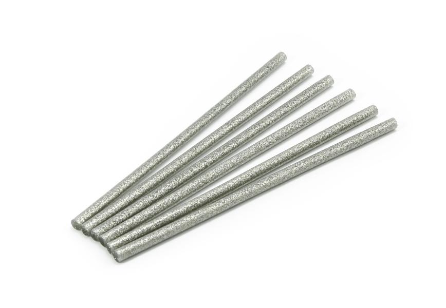 Wkład do pistoletu do klejenia na gorąco srebrny brokat (brokat) 7,5 mm 1 kg