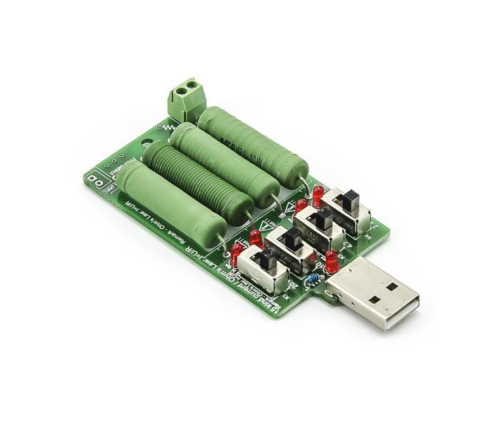 Rezystancyjne obciążenie USB i ładowarka baterii, do 1,25W - 20W