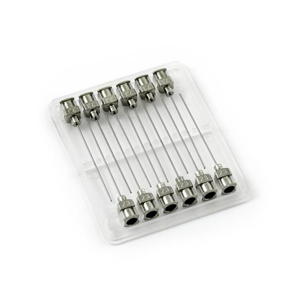 Zestaw 12 sztuk igieł dozujących ze stali nierdzewnej 23G 1,5"