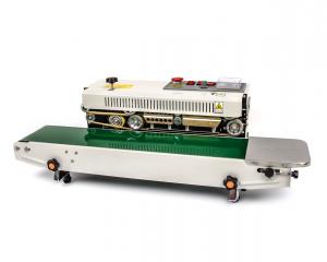 Zgrzewarka do folii ciągłej z przenośnikiem taśmowym i nadrukiem daty ważności DBF-770