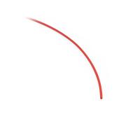 Rurka termokurczliwa 1,7 mm/0,8 mm czerwona