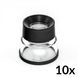 Wysokiej jakości lupa serwisowa dla elektroników i mechaników z 10-krotnym powiększeniem.