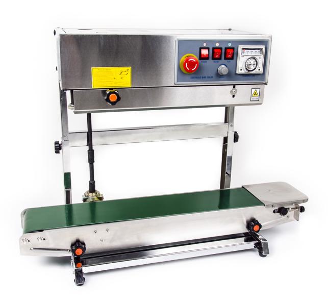 Ciągła zgrzewarka do folii ze stali nierdzewnej z przenośnikiem i prasą na gorąco DBF-770WL