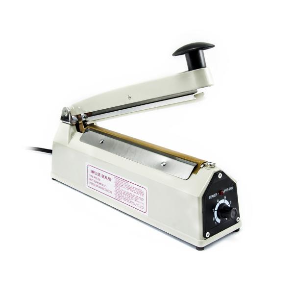 Pulsacyjna zgrzewarka do folii PFS-200X o szerokości zgrzewu 8 mm i długości 200 mm