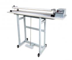 Pedałowe stanowisko spawania impulsowego SFTD-800 o długości spoiny 800 mm