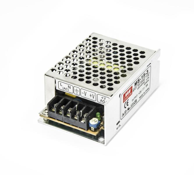 Modułowy zasilacz przemysłowy MW MS-15-3 3V 5A 15W