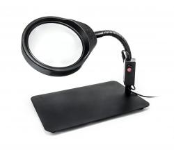 Lampa serwisowa LED z lupą PDOK PD-032C czarna 8D 3x zoom
